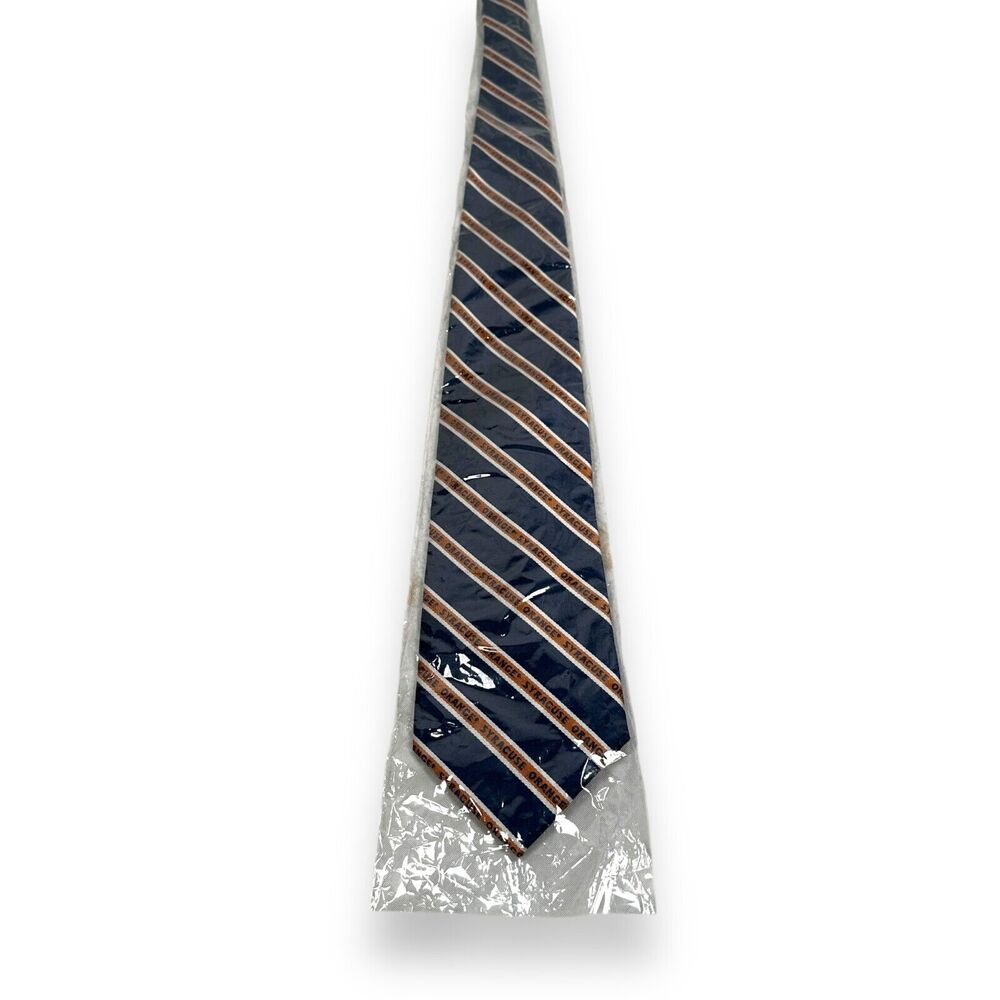 Donegal Bay Syracuse‎ Orange University Mens Tie Blue Necktie Silk Striped New